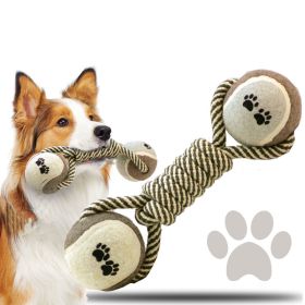 Braided Rope Toy - Durable Dog Toys for Aggressive Chewers - Teeth Cleaning - Safe Bite Resistant Toothbrush Stick for Puppies & Mid-Sized