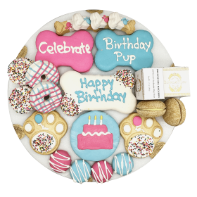 Happy Birthday Themed Dog Treats - Gift Box