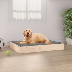 Dog Bed -28.1"x21.3"x3.5" -Solid Pine