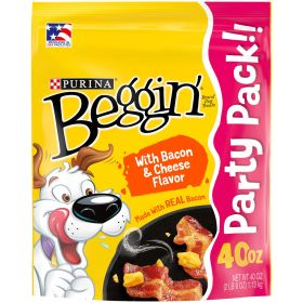 Purina Beggin - Bacon & Cheese Flavor Treats for Dogs - 40 oz Pouch