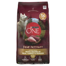 Purina One True Instinct - Turkey and Venison - Dry Dog Food - 36 lb Bag