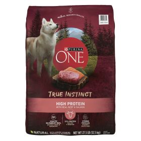 Purina One - True Instinct Dry Dog Food - Beef and Salmon - 27.5 lb Bag