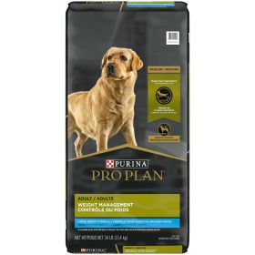 Purina Pro Plan Weight Management for Adult Dogs - 34 lb Bag