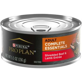 Purina Pro Plan - Complete Essentials for Adult Dogs - Beef & Lamb - 5.5 oz Cans (24 Pack)