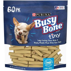 Purina Busy Bone - Pork Long Lasting Chews for Dogs, 35.4 oz Pouch