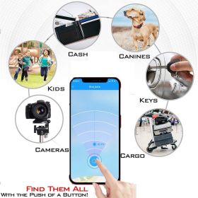 Bluetooth 4.0 Smart Positioning Anti-Loss Device - Mobile Pet Finder - Black