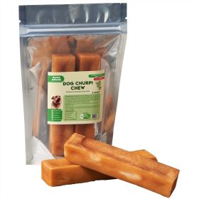 Churpi Chew - 100% Natural;  Himalayan Yak Cheese;  Grain-Free;  Gluten-Free;  Dental Chews;  2 Count;  Medium-5.5 oz