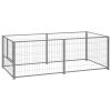 Dog Kennel - Silver - 78.7" x 39.4" x 27.6" (L x W x H)