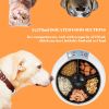 5-Meals Automatic Feeder - 5x270ml Dry and Wet Dog Food Dispenser - Programmable Timer - Portion Control with Voice Reminder