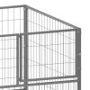 Dog Kennel - Silver - 78.7" x 39.4" x 27.6" (L x W x H)