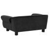 Dog Sofa - Plush Black - 28.3"x17.7"x11.8"