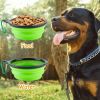 4Pcs Silicone Collapsible Dog Bowls - BPA Free Travel Dog Bowl - Foldable Water Bowl