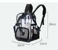 Transparent Pet Backpack - Backpack Carrier for Small Dogs or Puppies -  Breathable Mesh Window Travel Carrier Bag - Weight up To 10lbs for Travel