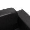 Faux Leather Dog Sofa - Black - 31.5"x19.7"x15.7"