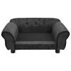 Plush Dog Sofa - Dark Gray - 28.3"x17.7"x11.8"