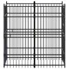 Outdoor Dog Kennel - Steel - 37.8" x 75.6" x 78.7" (L x W x H)