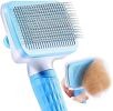 Self-Cleaning Dog Brush For Shedding & Dematting