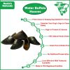 Water Buffalo Hooves -100% Natural;  High Protein;  Long-Lasting;  Grain-Free;  Gluten-Free;  Dog Dental Treat & Chews;  4 COUNT-10 oz