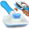 Self-Cleaning Dog Brush For Shedding & Dematting