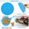 2pcs - Dog Lick Slow Feeder & Dog Distraction Mat For Grooming - Suction Mounts