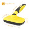 Self Cleaning Slicker Brush - Dogs Grooming Shedding Tool -  Pet Hair Remover