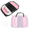 Foldable Dog Playpen with Carrying Bag - Pink - 57.1"x57.1"x24"