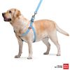 Cotton Dog Harness Eco Friendly Dog Harness for Medium and Large Dogs - Reflective - Adjustable Size - Large size 27-35 inch Blue Color