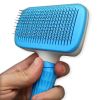 Self-Cleaning Dog Brush For Shedding & Dematting