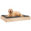 Dog Bed -28.1"x21.3"x3.5" -Solid Pine