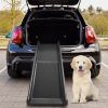 Portable Foldable Pet Ramp - Climbing Ladder Suitable for Off-road Vehicle or Trucks - Black